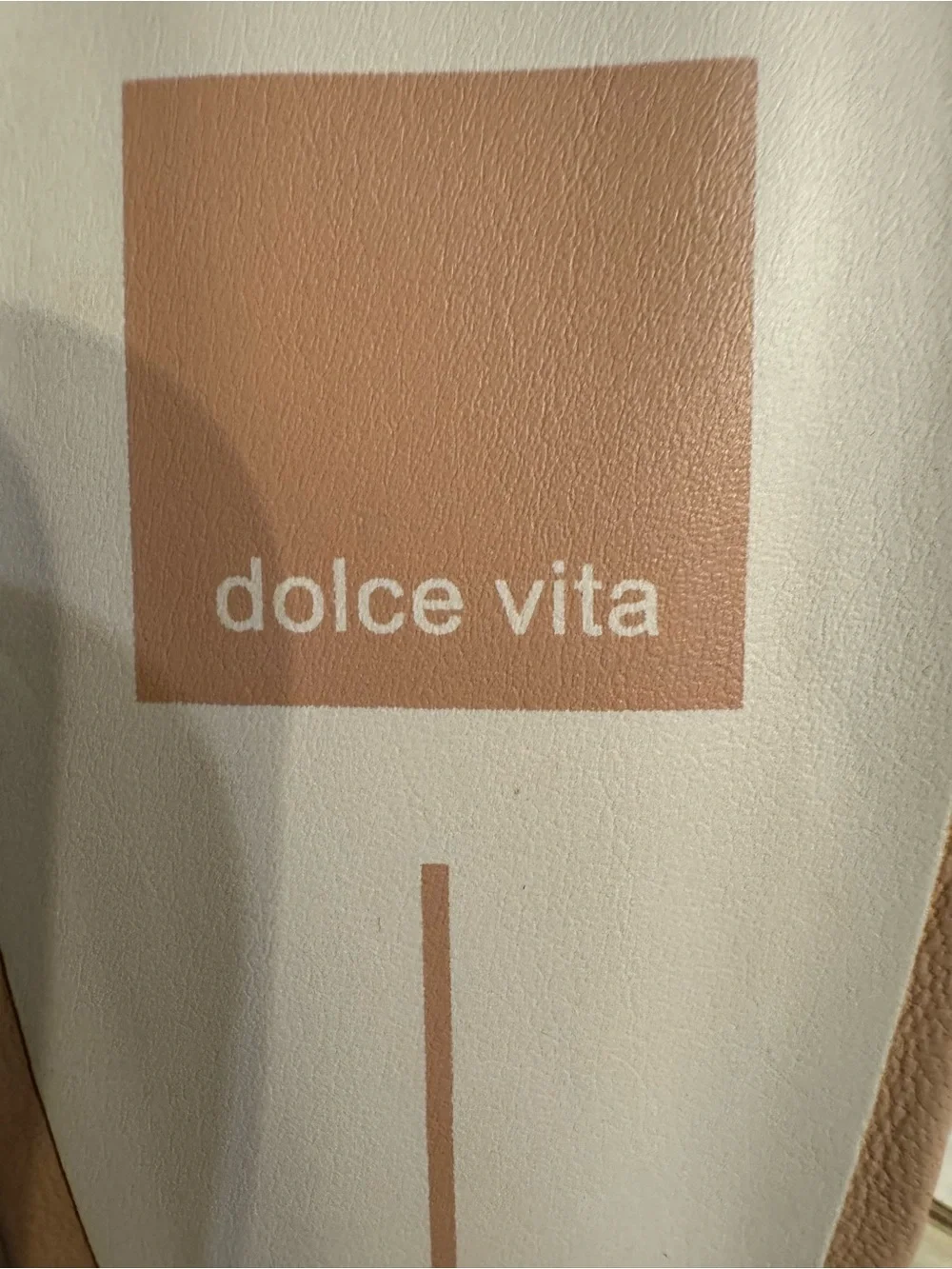 Dolce Vita Clear-Strap Square-Toe Sandal in Nude/Tan